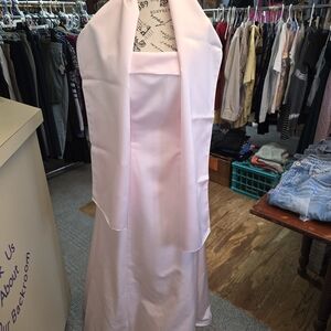 Y2K Urban Girl Nites Light Pink Strapless Prom Gown with Matching Shawl